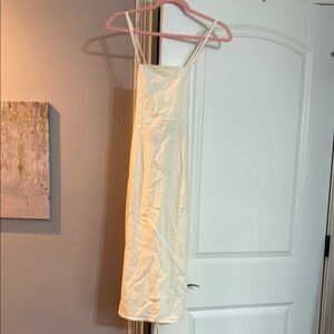 Elegant Cream Corset Back Dress